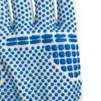 Guantes de punto de algodón con puntos recubiertos, resistentes a la abrasión y transpirables para embalaje
