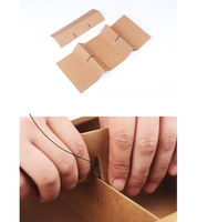 Caja de cartón de embalaje de cartón marrón personalizable para aperitivos Punto de laminación mate relieve UV para Caja de galletas