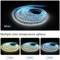 Pas cher prix SMD2835 DC12V 5 mètres 120Led IP20 blanc 4000K 6500K A Mené La lumière de bande