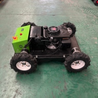 Tondeuse RC à roues 4x4 de 550 mm, moteur à essence 4 temps, autopropulsée, certifiée CE EPA Euro 5, pour jardin et parc, idéale pour le bricolage