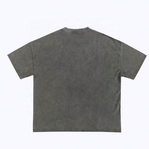 Camisetas Vintage Personalizadas para Hombre, Lavadas al Ácido, Desgastadas, Extra Grandes, 100% Algodón, Corte Regular, de Lujo, Lisas, con Cuello Redondo - Product Image 2