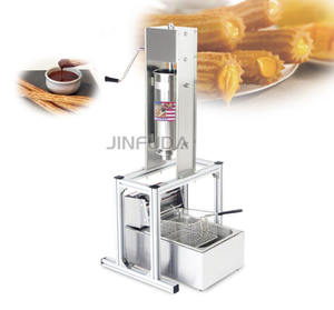 Snack Equipment Churro Filler Maker Fabricante Venta al por mayor 5L Manual Español Churros que hace la máquina Precio - Product Image 6