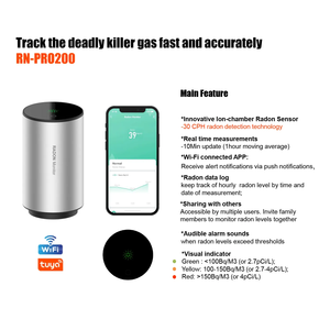 Medidor de radón actualizado, versión RN-<span class=keywords><strong>PRO</strong></span> 200 con certificado CE FCC RoHS, 2023 - Product Image 3