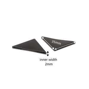 ตัวป้องกันมุมกรอบรูปพลาสติกใสสีดำจากโรงงานโดยตรง ป้องกันขอบ ป้องกันการกระแทก ความกว้างภายใน 2-10 มม. - Product Image 4