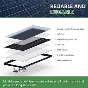 Panel Solar Bifacial Tipo N de Media Celda con Doble Cristal, 630W, Eficiencia del 23%, Módulo Fotovoltaico Residencial para Techo, en Stock - Product Image 4