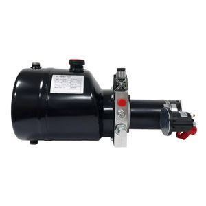 Unité de puissance hydraulique 12V 0.8KW avec réservoir de carburant 4L, station de pompage électrique pour chariot élévateur à fourche, électrovanne unidirectionnelle - Product Image 3