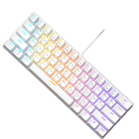 Keyboard Mekanik Berkabel BD61S 61-Tombol dengan Lampu Latar RGB LED, Antarmuka USB, Hot-Swapable, TYPE-C untuk Gaming Komputer, Desktop Baru