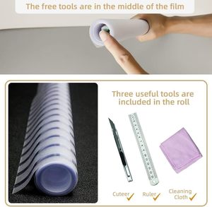 <span class=keywords><strong>Film</strong></span> de protection de fenêtre Qualsen anti-éblouissement, adhésif électrostatique, <span class=keywords><strong>opaque</strong></span>, rayures givrées, protection de la vie privée, blocage UV/IR à 90%, garantie 5 ans - Product Image 6