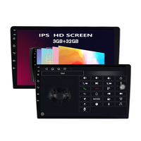 Lecteur DVD de voiture Android 13 4 cœurs T55 9 pouces IPS 3+32 Go avec Carplay sans fil, Android Auto, FM RDS, autoradio GPS universel