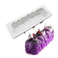 Vente en gros de moules à gâteaux en silicone rectangulaires avec nuages doux pour mousse à gâteau