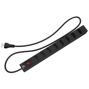 Factory Direct Sale 19 Inch Metal 8 Outlet Mountable Power Strip 8 Way <b>Rack</b> Mount <b>Cabinet</b> Brazil PDU - Product Image 5