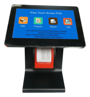 Caja Registradora Económica E86D Plug and Play, Caja Registradora Todo en Uno con Pantalla Táctil, Impresora Integrada y Software en Inglés