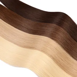 Wholesale Remy Hair Extension Double Drawn Hand Tied Weft