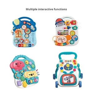 Trotteur multifonctionnel anti-basculement en forme d'animal en plastique pour bébés de 0 à 6 mois, aide à la marche unisexe, vente en gros - Product Image 3