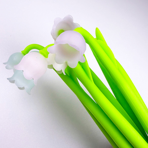 White Coral Bells Gel <strong>Pen</strong> Flower <strong>Shape</strong> 3d <strong>Pen</strong> Tulip Silicone <strong>Pen</strong> the Colors Changes When Have the Sunshine Convallaria Majalis - Product Image 6