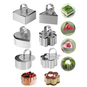 Moule à biscuits et à gâteaux en forme de mousse, outil de <span class=keywords><strong>cuisine</strong></span> domestique DIY pour la maison, motifs ronds, cœurs et fleurs - Product Image 5