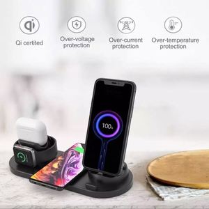 El producto más vendido de carga rápida 3 en 1 auricular teléfono 6 4 en 1 cargador inalámbrico Estación de soporte para iPhone Samsung - Product Image 3