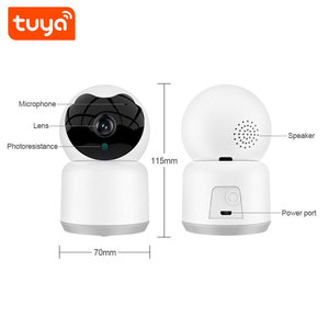 Nouvelle caméra IP WiFi Tuya Smart Life 720P 1MP, <span class=keywords><strong>surveillance</strong></span> de sécurité sans fil, CCTV, fonctionne avec Alexa et <span class=keywords><strong>Google</strong></span> <span class=keywords><strong>Home</strong></span>, PST-C10A-1MP - Product Image 3