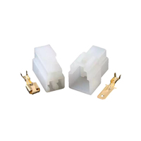 Conector Automotriz 3P6.3 con Carcasa de Goma DJ7031-6.3-11/21, Conector de Plástico de 3 Orificios, Enchufe de Acoplamiento Macho y Hembra