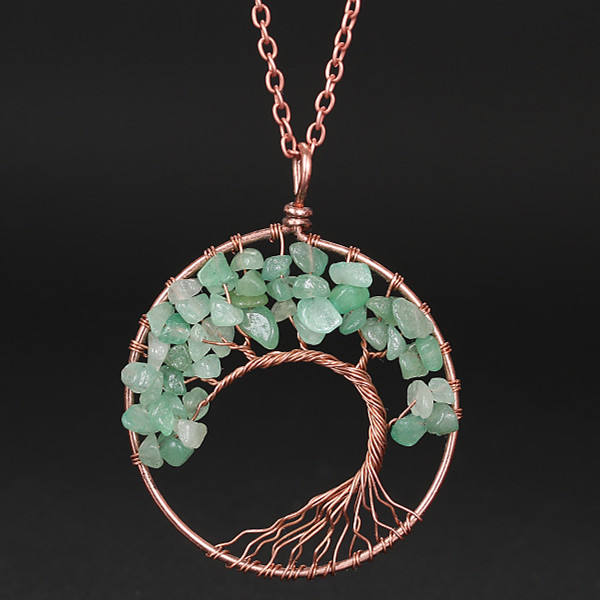 Green aventurine chain