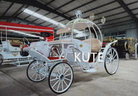 Calèche de luxe classique en forme de citrouille sans chevaux, personnalisable, pour transport spécial de mariage