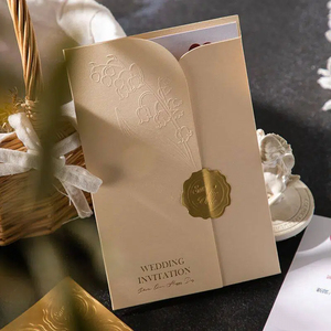 Pegatina Personalizada con Flores Blancas para Sobres <span class=keywords><strong>de</strong></span> Invitaciones <span class=keywords><strong>de</strong></span> Boda, Impresión Tipográfica, Tarjetas <span class=keywords><strong>de</strong></span> Visita con Sobres <span class=keywords><strong>de</strong></span> Papel <span class=keywords><strong>de</strong></span> Tapa Dura - Product Image 1