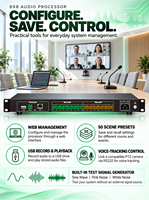 Processeur audio DSP SHARC 8x8 avec AEC, AFC, AGC, AM et configuration automatique, idéal pour la vidéoconférence et l'apprentissage à distance, convertisseur audio
