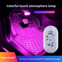 Lumière ambiante de voiture avec capteur tactile, éclairage LED intérieur du coffre, lampe de lecture OLIVER, modèle compatible 001 VW GOL IV 5V 2W 2005-2010