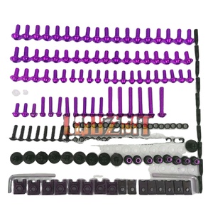Kit completo de tornillos de carenado de 268PS para <span class=keywords><strong>KAWASAKI</strong></span> <span class=keywords><strong>NINJA</strong></span> ZX10R ZX 10R 10 R <span class=keywords><strong>1000</strong></span> <span class=keywords><strong>2006</strong></span> 2007 ZX1000 06 07 tornillos de cuerpo tuercas - Product Image 1
