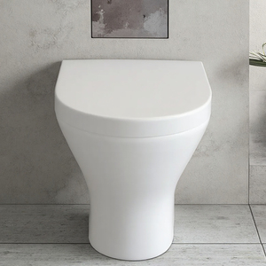 Inodoro flotante washdown ถังส้วมไร้ขอบ, ห้องน้ำพร้อมการติดตั้งกับผนัง - Product Image 5