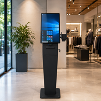 Kiosque à écran tactile de 21,5 pouces, PC industriel Android, terminal en libre-service pour la commande en restaurant, gestion des visiteurs