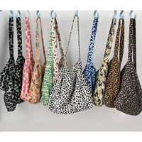 Sac à bandoulière imprimé léopard grande capacité sac à bandoulière à fermeture éclair sac à provisions sac de plage en gros à la mode pour femmes