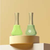 Flacon de vernis à ongles de luxe de haute qualité de 12 ml, vide, pour gel de construction, vernis à ongles à retirer par trempage, emballage cosmétique