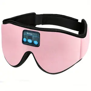 Odm Ngủ Tai Nghe eyemask Màu Xanh Răng 3D Ngủ Mặt Nạ Mắt, 100% màn Có Thể Điều Chỉnh Eyeshade Với Ultra-Mỏng Loa Stereo