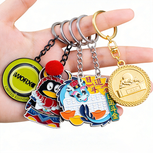 Maßgefertigte Emaille-Schlüsselanhänger Schlüsselringe Schlüsselhalter Schlüsselketten Kundenspezifisches Metall Benutzerdefiniertes Logo-Design Großhandel Souvenir-Geschenke 2D 3D - Product Image 1