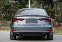 Kit carrosserie style RS3, diffuseur de pare-chocs arrière avec embouts d'échappement quadruples pour Audi A3 S3 8V.5 Facelift 2014-2016 S-Line Sportback Sedan