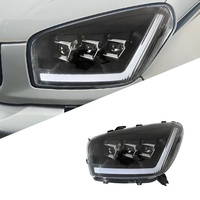 Nouvel ensemble de phares LED JOP4x4 pour RAV4 01-02 avec feux de jour LED (DRL) à défilement et clignotants, lentille 12V 6000K 50W, ampoule H4