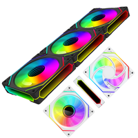 Ventilateur RGB Lovingcool Nouveau Style 3 Miroirs pour Boîtier PC Gaming, Refroidisseur ARGB SYNC Silencieux 12V avec Logo Personnalisé et Couleurs Vives