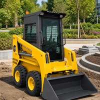 Harga Pabrik Compact Skid Steer Loader dengan Kabin Tertutup untuk Pekerjaan di Lokasi Konstruksi