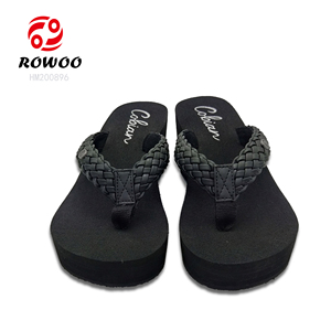 HM200896 Mù<span class=keywords><strong>a</strong></span> Hè Mới Thiết Kế Thời Trang Củ<span class=keywords><strong>a</strong></span> Phụ Nữ Gót Nêm Dép Nền Tảng Gót Bãi Biển Eva Cao Gót <span class=keywords><strong>Flip</strong></span> Flops - Product Image 3