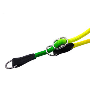 Moda Color Productos para mascotas Ajustable y PU Cuero Nylon Cuerda colorida Correas Collar de perro al por mayor - Product Image 3