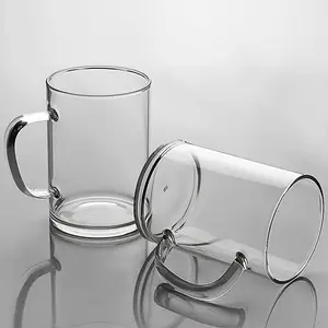 Sublimatie Glazen Beker Drinkwaren Glaswerk Dinking Glazen Mok Doorzichtige Blanco Glazen Ontbijt Koffiemok Bestseller 250Ml 350Ml