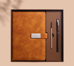 IStapromo Gifts Wholesale Promotional Luxury Gifts Items A5 Leather Notebook Luxury Business Gift Sets Customizable <b>Note</b> <b>Book</b> - Product Image 5
