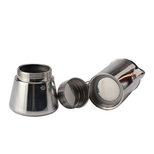 2/4/6/10 taza de acero inoxidable certificación alimentaria grado espresso Moka olla cafetera - Product Image 5