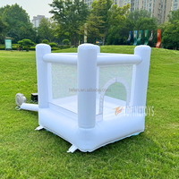 Usine en gros usage domestique oxford enfant en bas âge mini maison de rebond château blanc gonflable pour les enfants amusants
