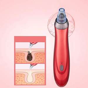 मिनी पोर्टेबल चेहरे वैक्यूम तरल ब्लैकहेड रिमूवर मुँहासे उपचार नाक चूषण निकालने वाला एक्स्चर सिलिकॉन पीसी प्लास्टिक निर्माण - Product Image 2