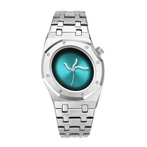 Nuevo reloj octogonal para hombre con diseño curvo original, apariencia simple y elegante, reloj de pulsera con correa de acero resistente al agua. - Product Image 5