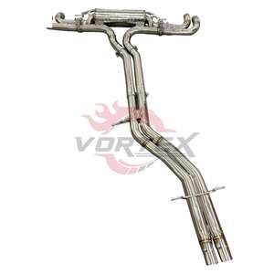 Sistema de Escape Valvetronic Vortex SS304 de Acero Inoxidable para AUDI RSQ8 2019-2024, Acabado Pulido Espejo, Diseño Escama de Pez, Soldado, Sonido Activo, Catback - Product Image 3