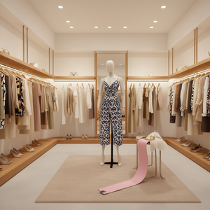 Accessorio in Ecopelle Ilan 50x70cm Rosa per Abbigliamento alla Moda - Product Image 2