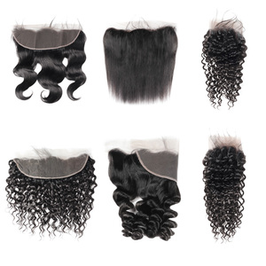 13X4 Hd Ren Phía Trước Đóng Cửa Trong Suốt Brazil Tóc Thật Toupee Cho Phụ Nữ Màu Đen Mềm Mại Hơn Thiên Nhiên Đen Blonde Perruque Đóng Cửa - Product Image 1